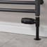 M-TRV-072-ST-SB-PIP-LS05 - Ramone Modern TRV Satin Black Towel Radiator Valves With Sleeves M-TRV-072-ST-SB-PIP-LS05 - Ramone Modern TRV Satin Black Towel Radiator Valves With Sleeves